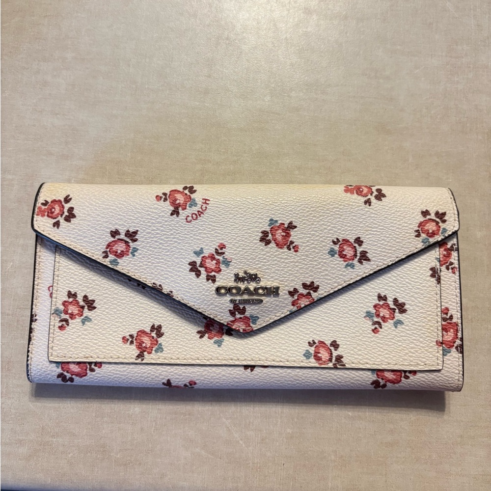 Coach flower pattern wallet